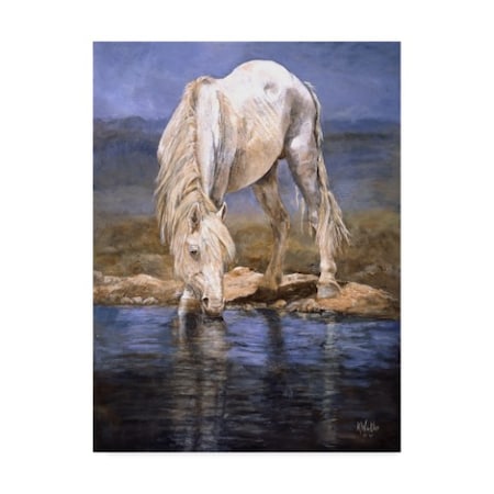 Kathy Winkler 'Rhapsody In Blue Horse' Canvas Art,14x19